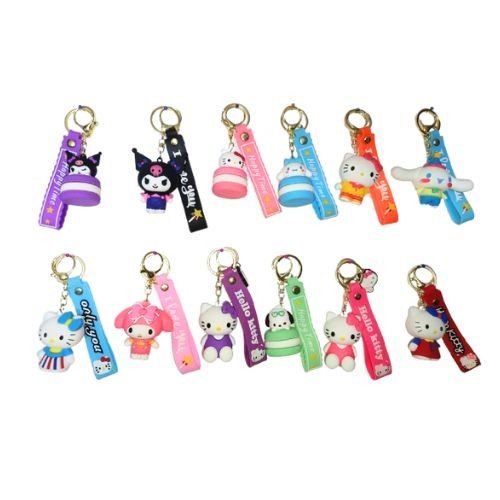 3D Premium Quality PVC keychain (Extra Large) With Belt - Set F