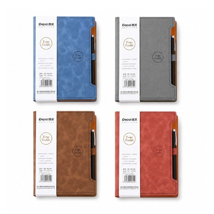 Depai Diary A5 (25-93) 96 Sheets/100 gsm - Leather With Pen