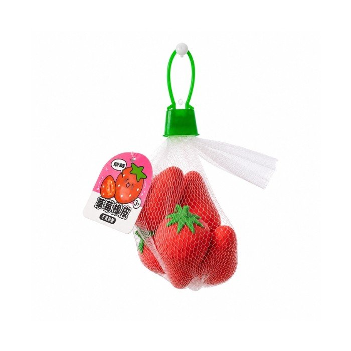 Strawberry Eraser (Pack Of 5)