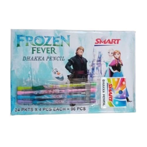 Dhakka Push Pencil (Transparent) - Frozen Print
