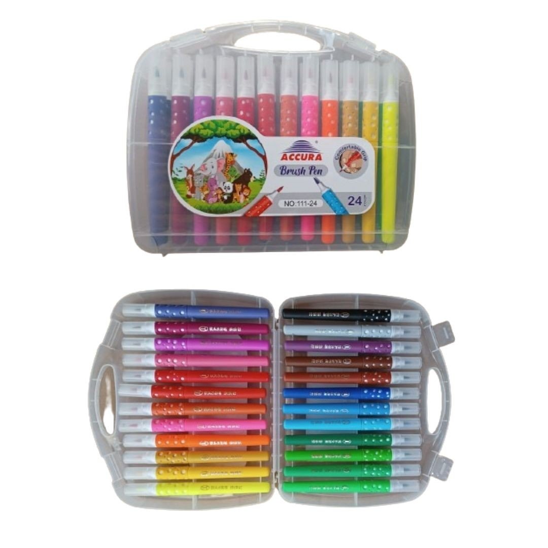 Soft Brush Pen Marker (Dotted Grip) 24