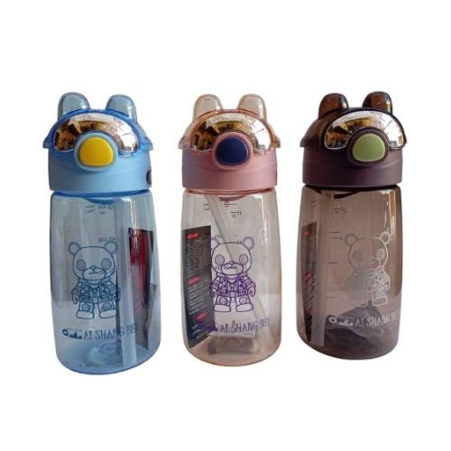 Silver Eye Teddy Water Bottle