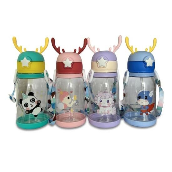 600 ml Deer Head Plastic Water Bottle