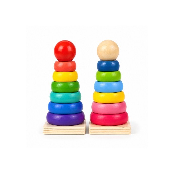 Wooden Ring Stacking Tower (Small)