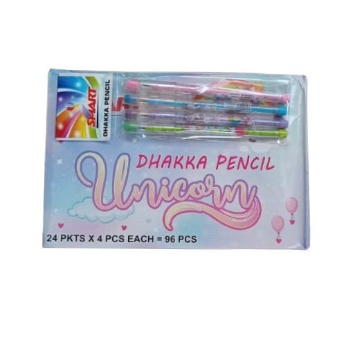 Dhakka Push Pencil (Transparent) - Unicorn Print
