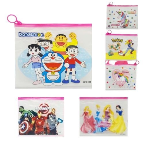 A5 Silicon Zip Pouch (Mix Cartoon)