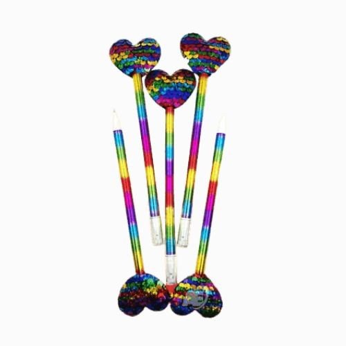 Fancy Pen With Metallic Sequence