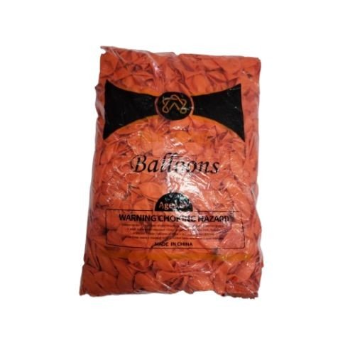 9 Inch Party Balloons Pack (1000 Pcs) - Orange