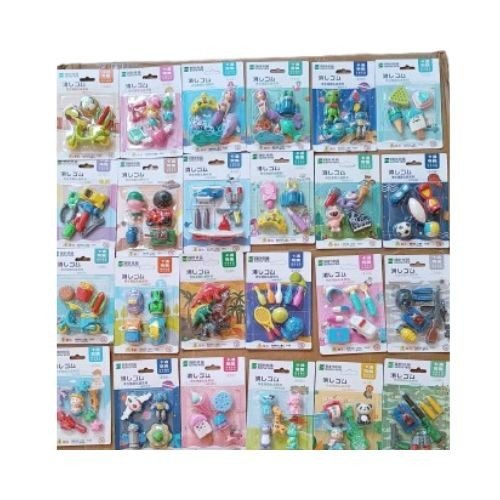 Sonyega 3D Moulded Eraser Set (Blister)