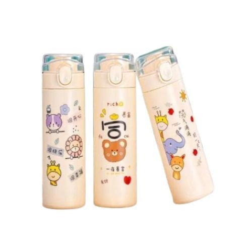 Glass Press Button Bottle