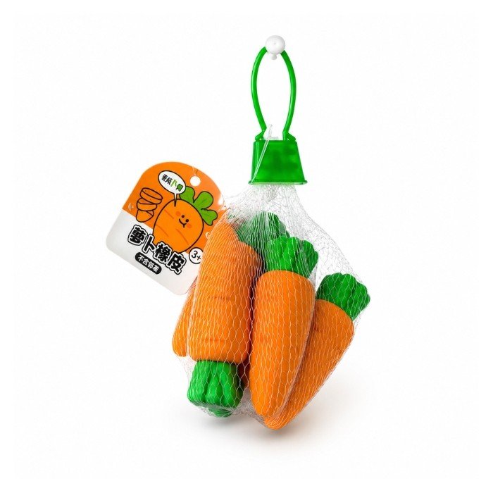 Carrot Eraser (Pack Of 5)