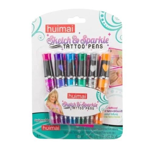 Tattoo Glitter Pen Set (6)