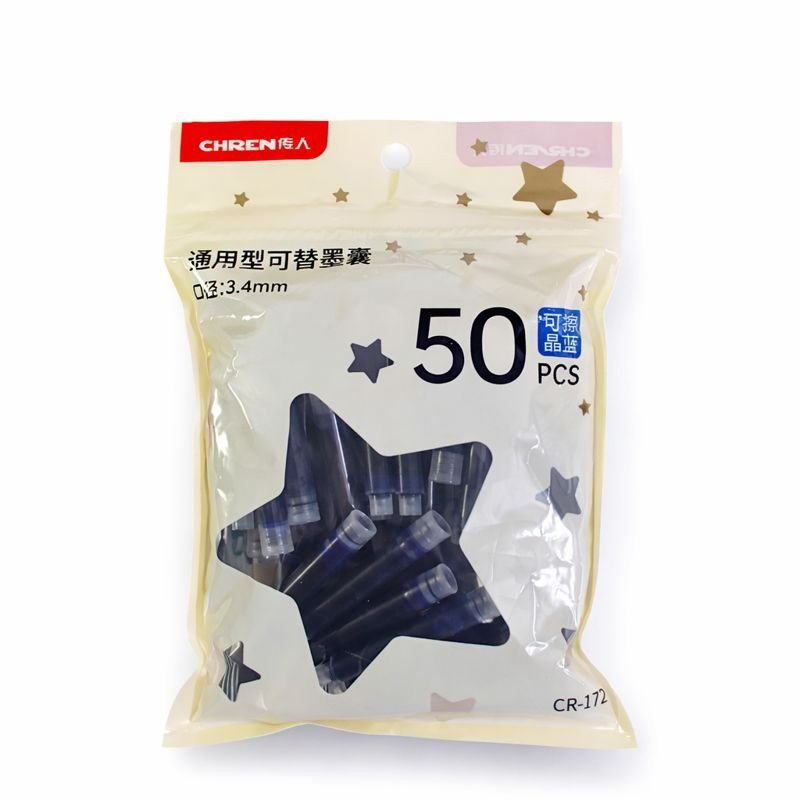 Chren Fountain Pen Ink (Blue) Pack of 50