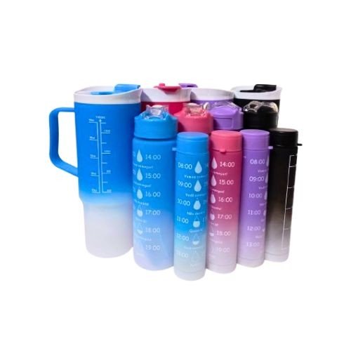 3 Pcs Plastic Motivational Bottle Combo (Stanley)
