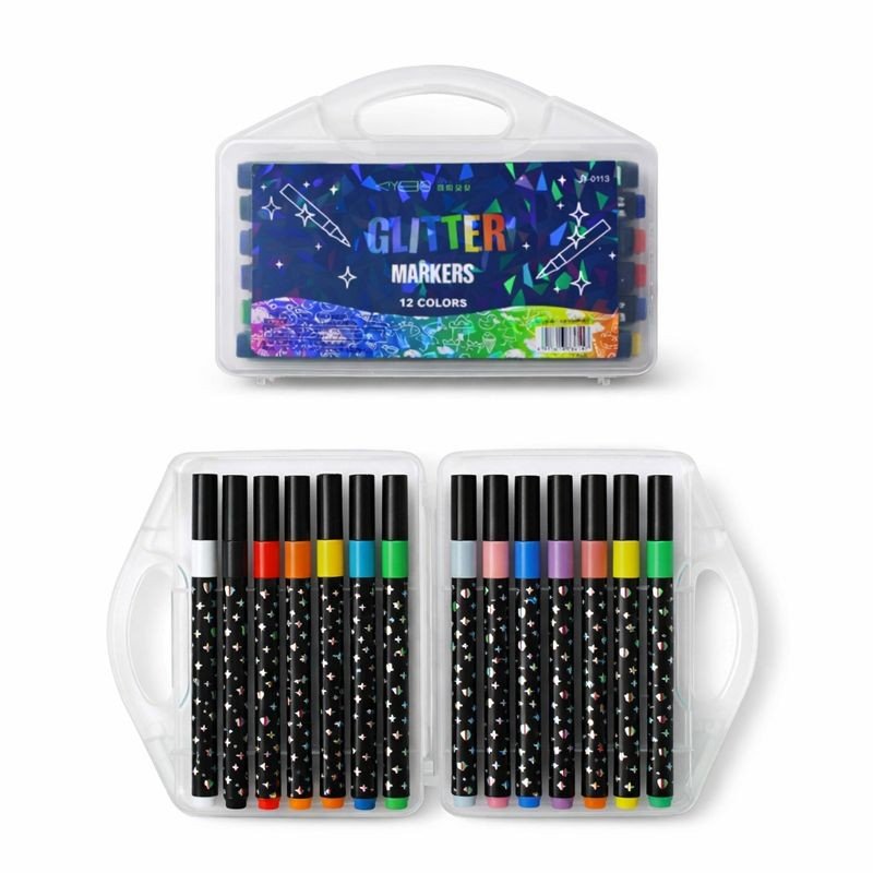 12 - Glitter Marker Set