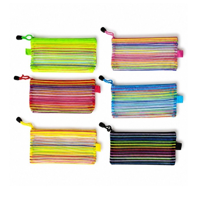 A6 Net Pouch (Colorful Line)