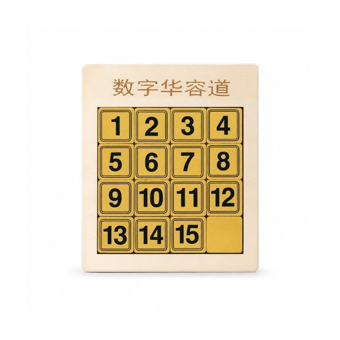Wooden Sliding Number Puzzle