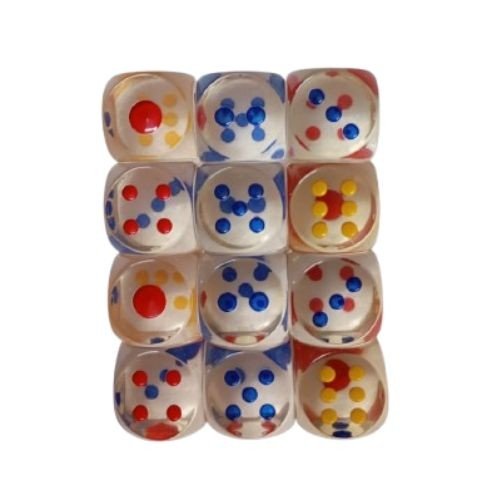 36 mm Crystal Clear Dice / Paper Weight