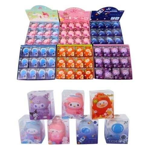 Big Shape Eraser With 2 Hole Sharpener