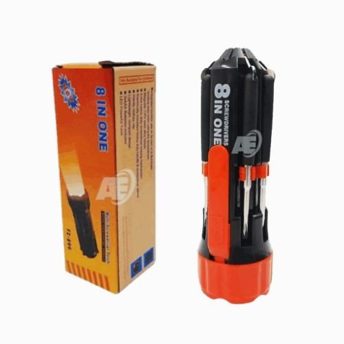 8 in 1 (Screw Driver + Torch) 895