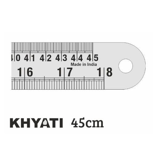 45 cm Khyati Steel Scale