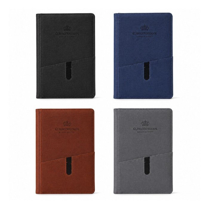 Depai Diary A5 (25-12) 116 Sheets/80 gsm - Leather With Pocket