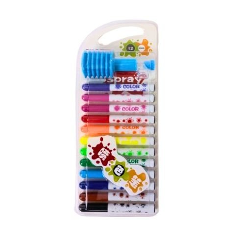 Blow Pen Set (12) With Blow Pump