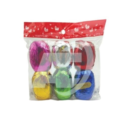 Curly Egg Ribbon Metallic (5 mm x 10 meters) Pack Of 6