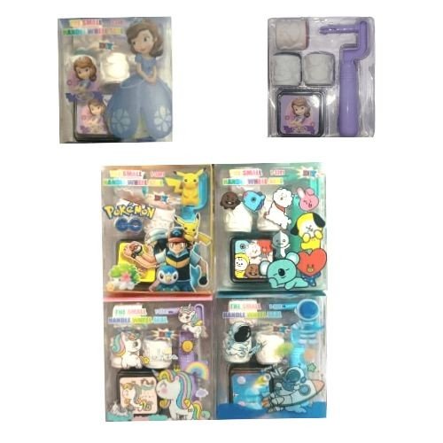 Cartoon PVC Rolling Stamp Kit