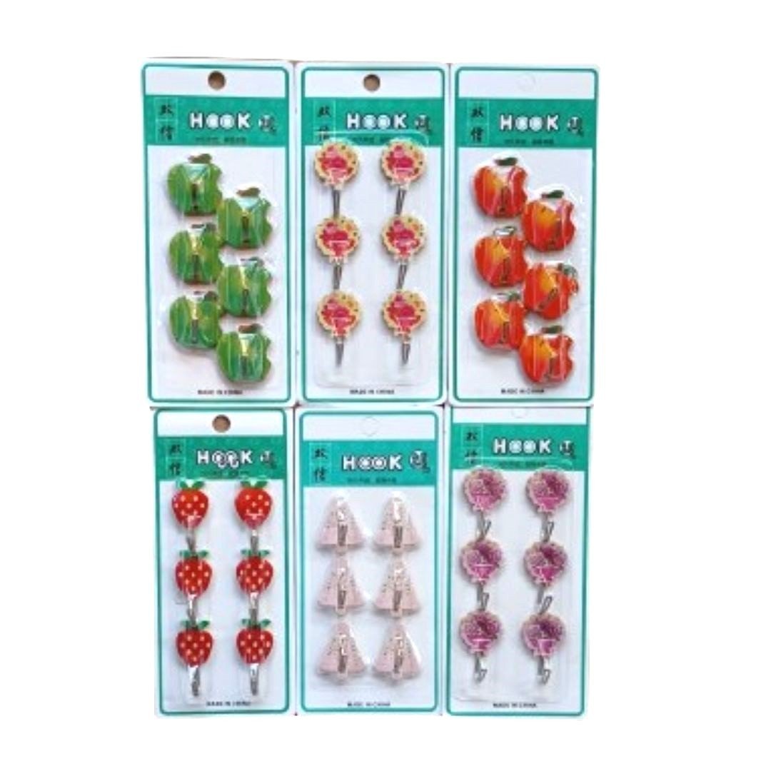 Strong Adhesive Hook (6 Pcs - Mix) 9246