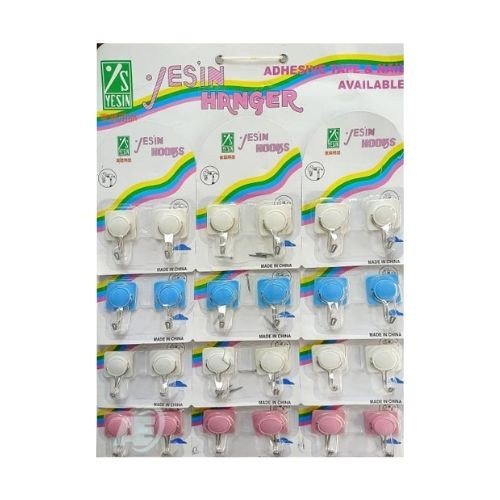 24 Pcs Hook With Nail Chart