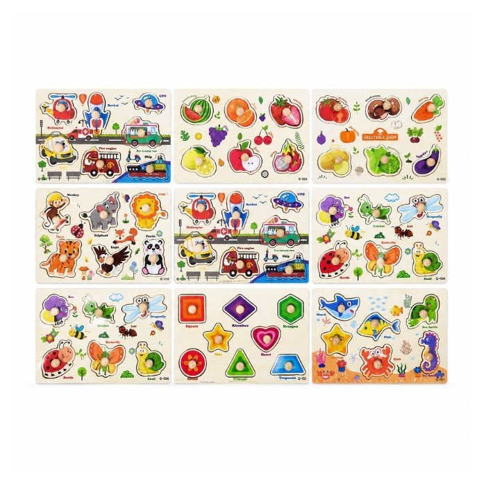 Wooden Peg Puzzle (Big)