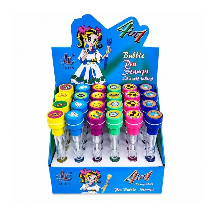 4 In 1 Pen (Bubble + Stamp + Light + Pen)
